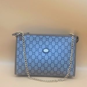 Authentic Gucci GG Monogram Clutch on Chain